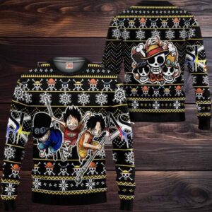 ASL Pirates Anime Xmas Gifts One Piece Ugly Christmas Sweater