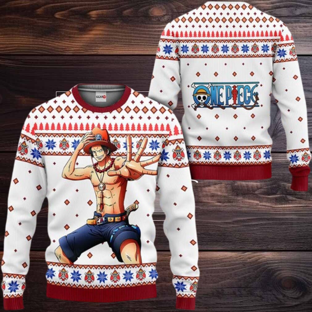 Ace Anime Ugly Christmas Sweater One Piece Ugly Christmas Sweater Ace Anime Ugly Christmas Sweater One Piece Ugly Christmas Sweater