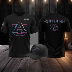 2025 Auburn Tigers Crucial Catch Logo Two Sided Shirt