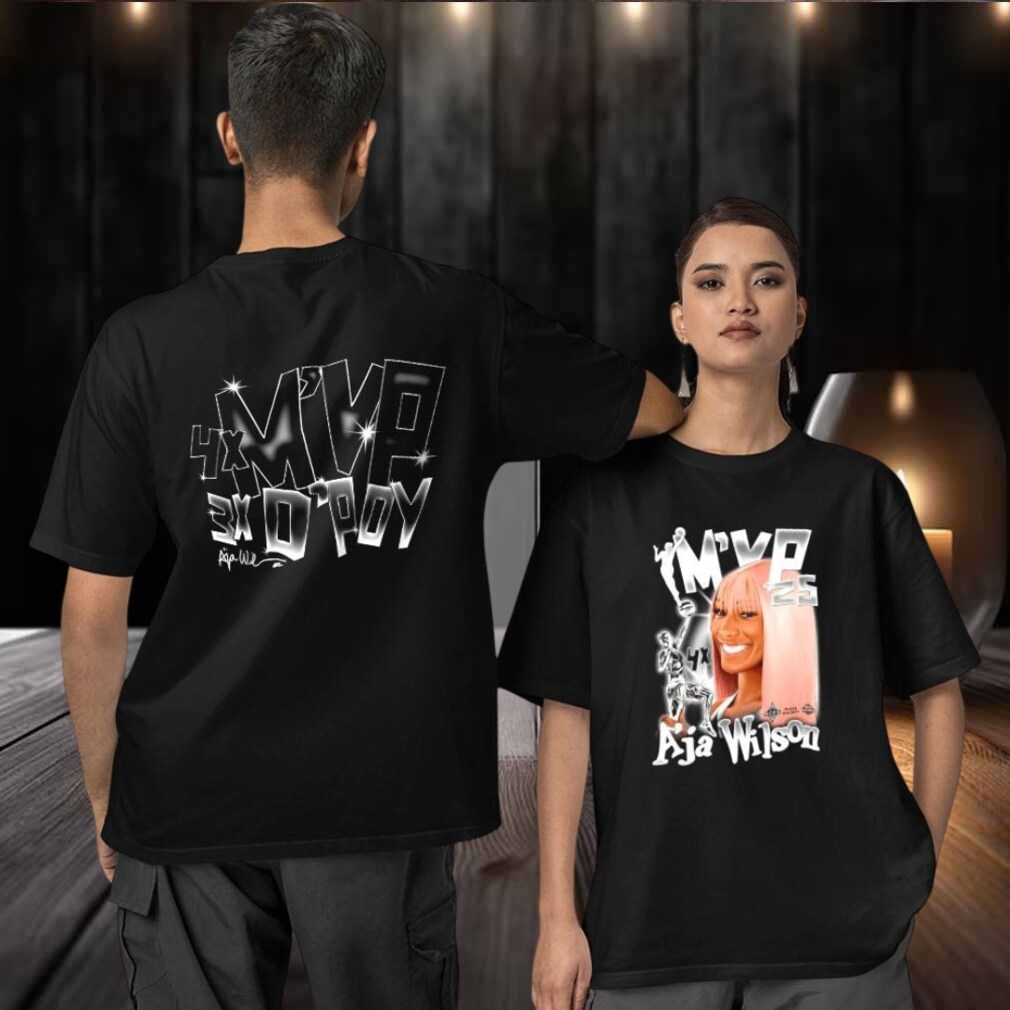 A’ja Wilson MVP 2025 WNBA signature two sided T shirt A’ja Wilson MVP 2025 WNBA signature two sided T shirt