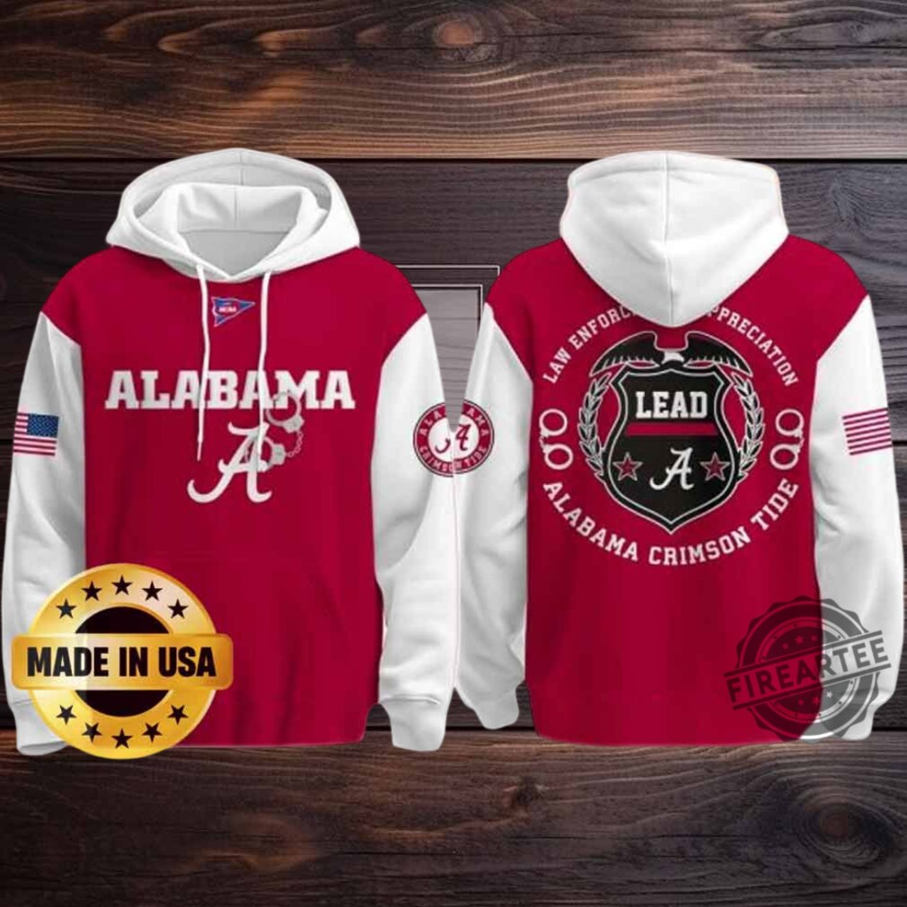 Alabama Crimson Tide X Law Enforcement Appreciation Day Hoodie Alabama Crimson Tide X Law Enforcement Appreciation Day Hoodie