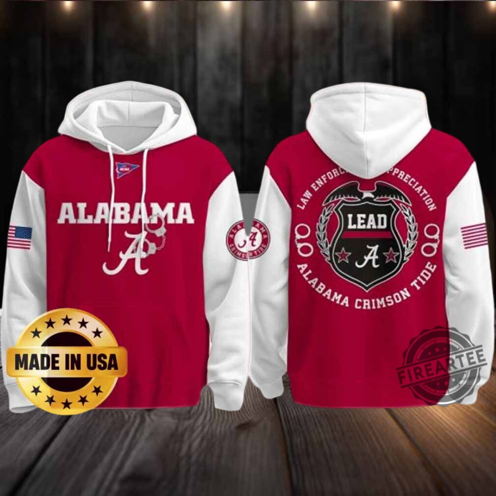 Alabama Crimson Tide X Law Enforcement Appreciation Day Hoodie Alabama Crimson Tide X Law Enforcement Appreciation Day Hoodie