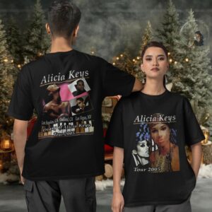Alicia Keys Diary Tour 2005 Two sided T shirt