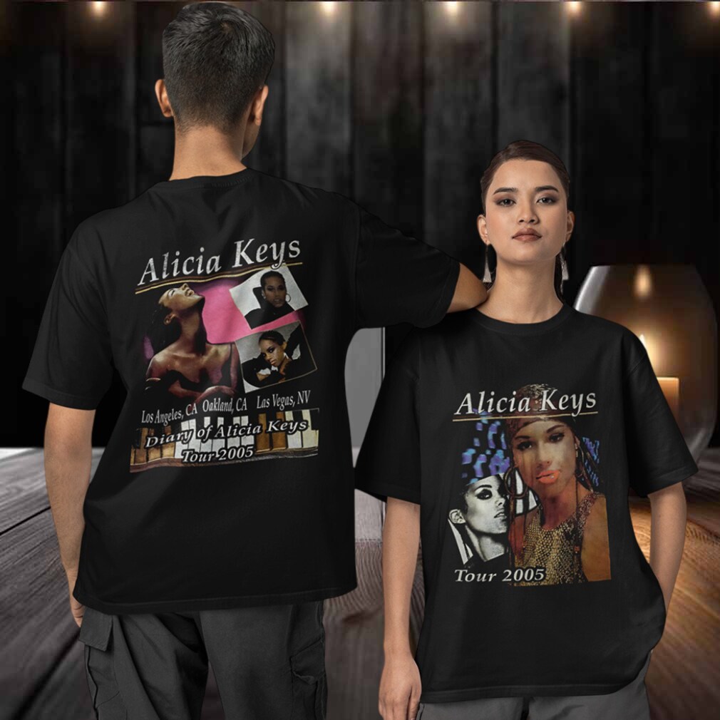 Alicia Keys Diary Tour 2005 Two sided T shirt Alicia Keys Diary Tour 2005 Two sided T shirt