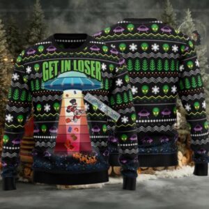Alien Kidnaps Santa Claus On Christmas Eve Ugly Sweaters For Mens Alien Kidnaps Santa Claus On Christmas Eve Ugly Sweaters For Mens