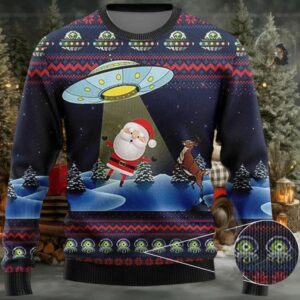Alien Ugly Christmas Sweater Funny Santa Xmas Sweater Christmas 2025