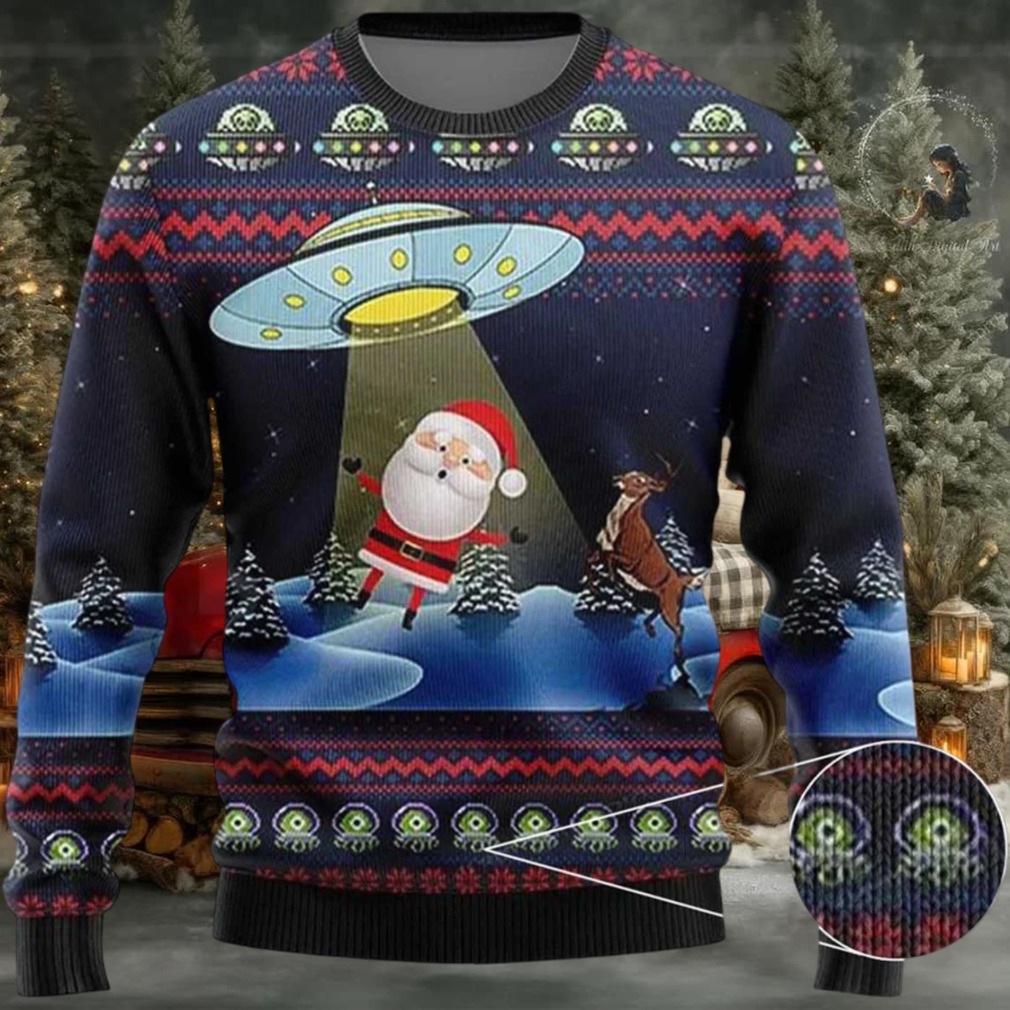 Alien Ugly Christmas Sweater Funny Santa Xmas Sweater Christmas 2025 Alien Ugly Christmas Sweater Funny Santa Xmas Sweater Christmas 2025
