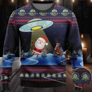 Alien Ugly Christmas Sweater Funny Santa Xmas Sweater Christmas 2025