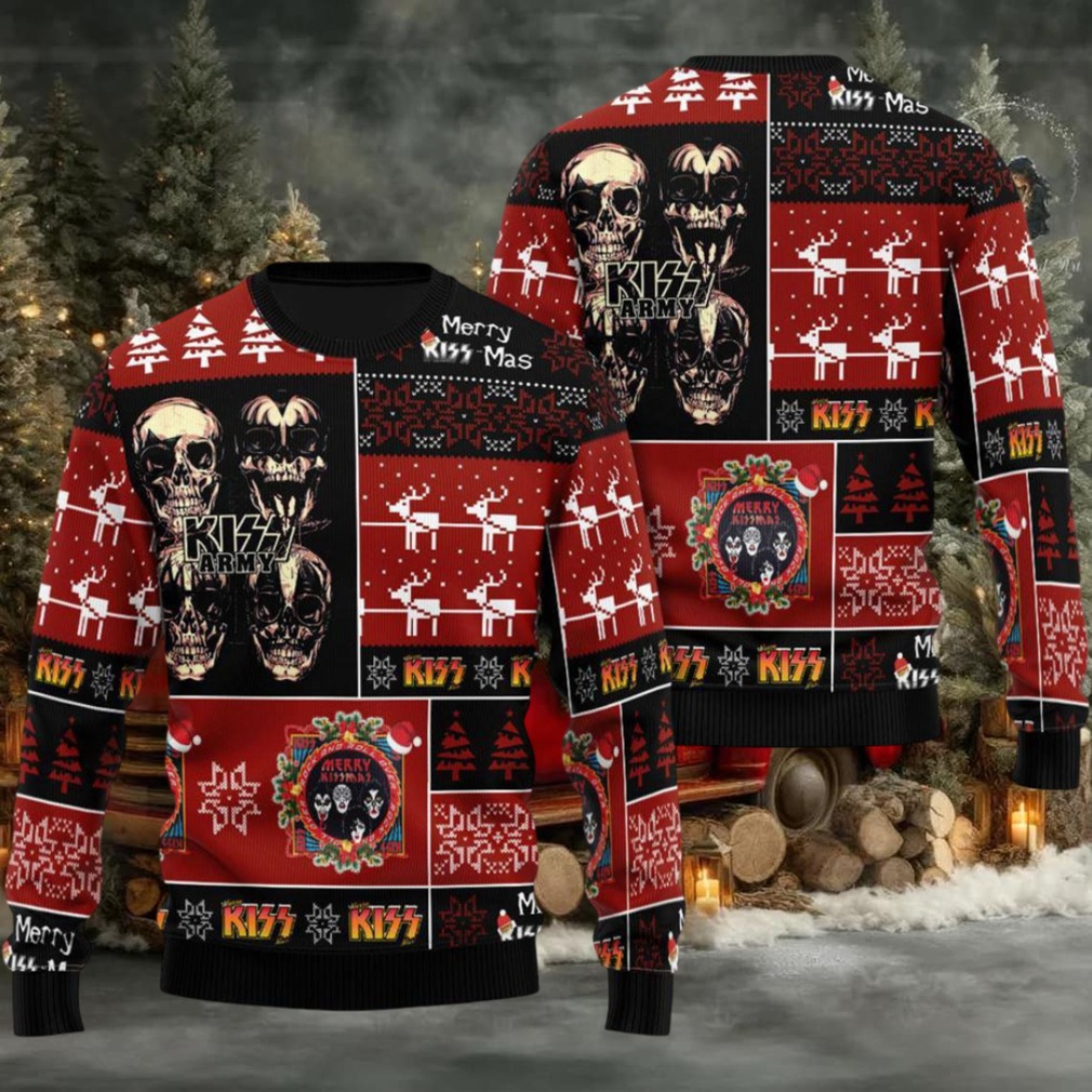 All I Want For Christmas Is Kiss Skull 3D Ugly Christmas Sweater All I Want For Christmas Is Kiss Skull 3D Ugly Christmas Sweater