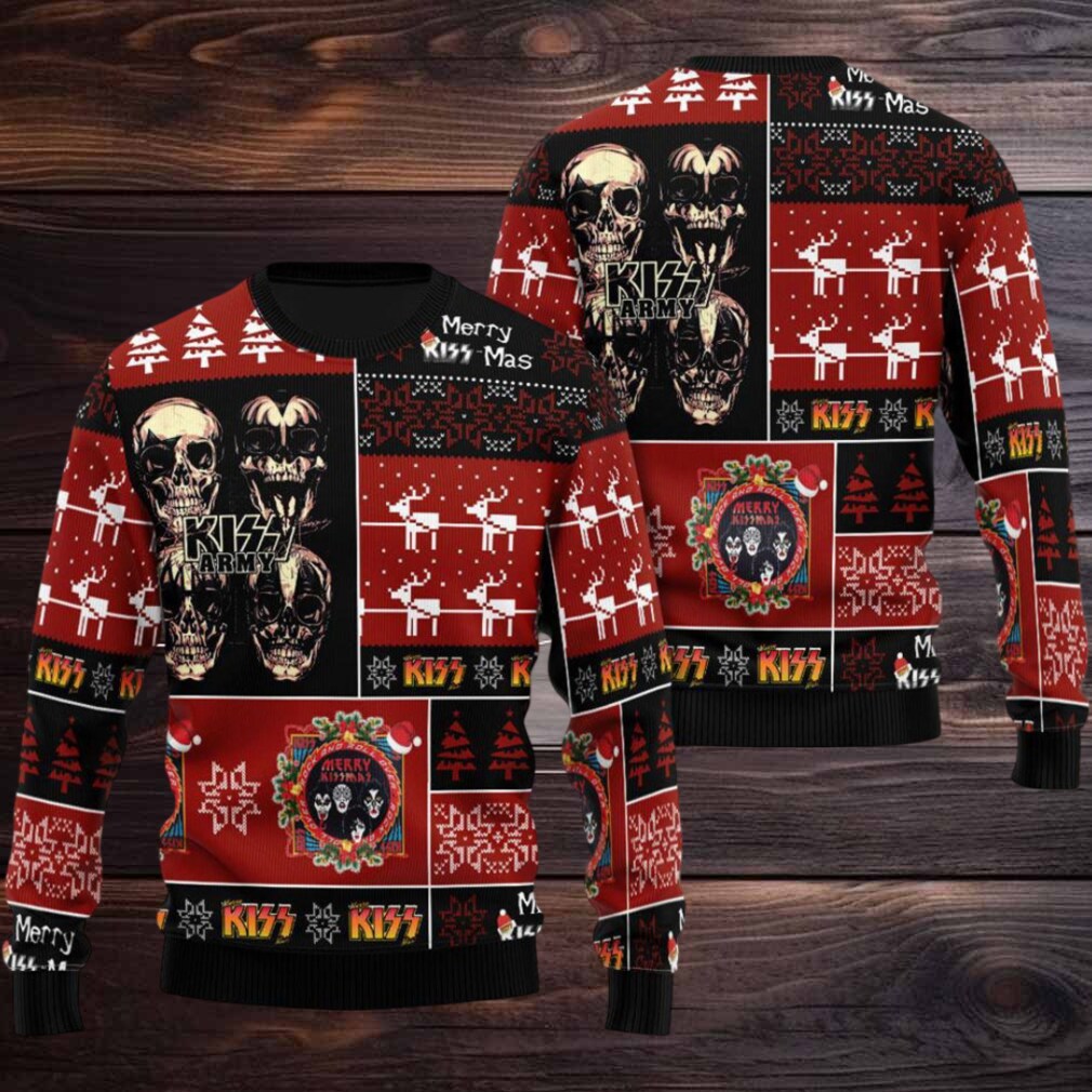 All I Want For Christmas Is Kiss Skull 3D Ugly Christmas Sweater All I Want For Christmas Is Kiss Skull 3D Ugly Christmas Sweater