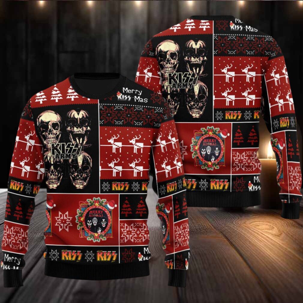 All I Want For Christmas Is Kiss Skull 3D Ugly Christmas Sweater All I Want For Christmas Is Kiss Skull 3D Ugly Christmas Sweater