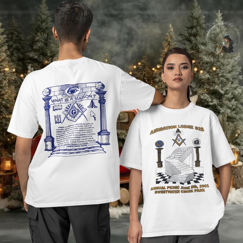 Amiration Lodge 25 annual picnic june 9th 2001 two sided T shirt Amiration Lodge 25 annual picnic june 9th 2001 two sided T shirt