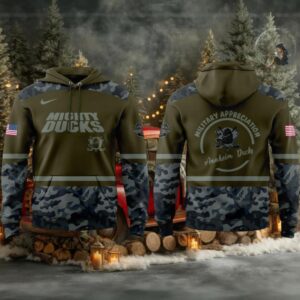 Anaheim Ducks Military Appreciation Night 2025 Honor With Love Hoodie T Shirt