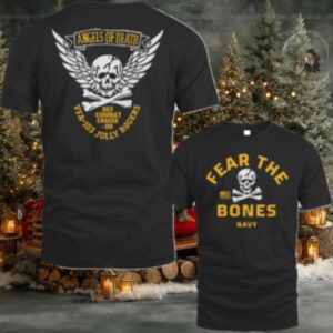 Angel Of Death Jolly Rogers Navy Midshipmen T Shirt