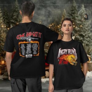 Angry Runs 2025 NFL Tour come and get it two sided T shirt