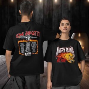 Angry Runs 2025 NFL Tour come and get it two sided T shirt