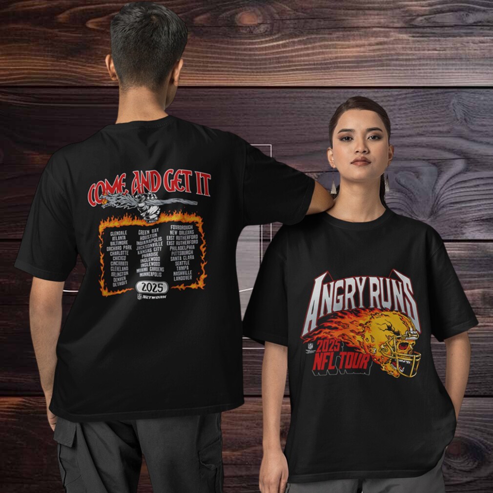 Angry Runs come and get it NFL 2025 Tour Two sided T shirt Angry Runs come and get it NFL 2025 Tour Two sided T shirt