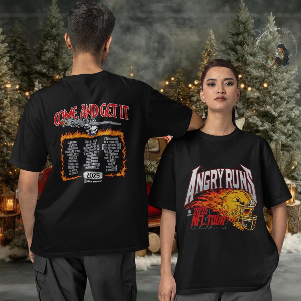 Angry Runs come and get it NFL 2025 Tour Two sided T shirt Angry Runs come and get it NFL 2025 Tour Two sided T shirt