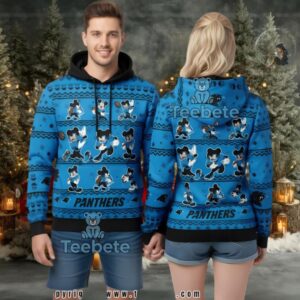 Carolina Panthers Mickey Disney 3D Ugly Hoodie Youth