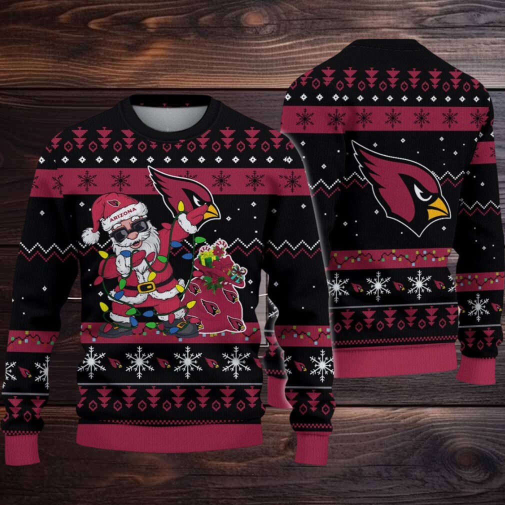 Arizona Cardinals Santa Claus Ugly Christmas Sweater Arizona Cardinals Santa Claus Ugly Christmas Sweater