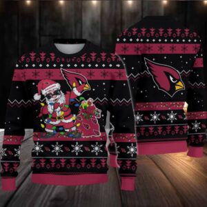 Arizona Cardinals Santa Claus Ugly Christmas Sweater