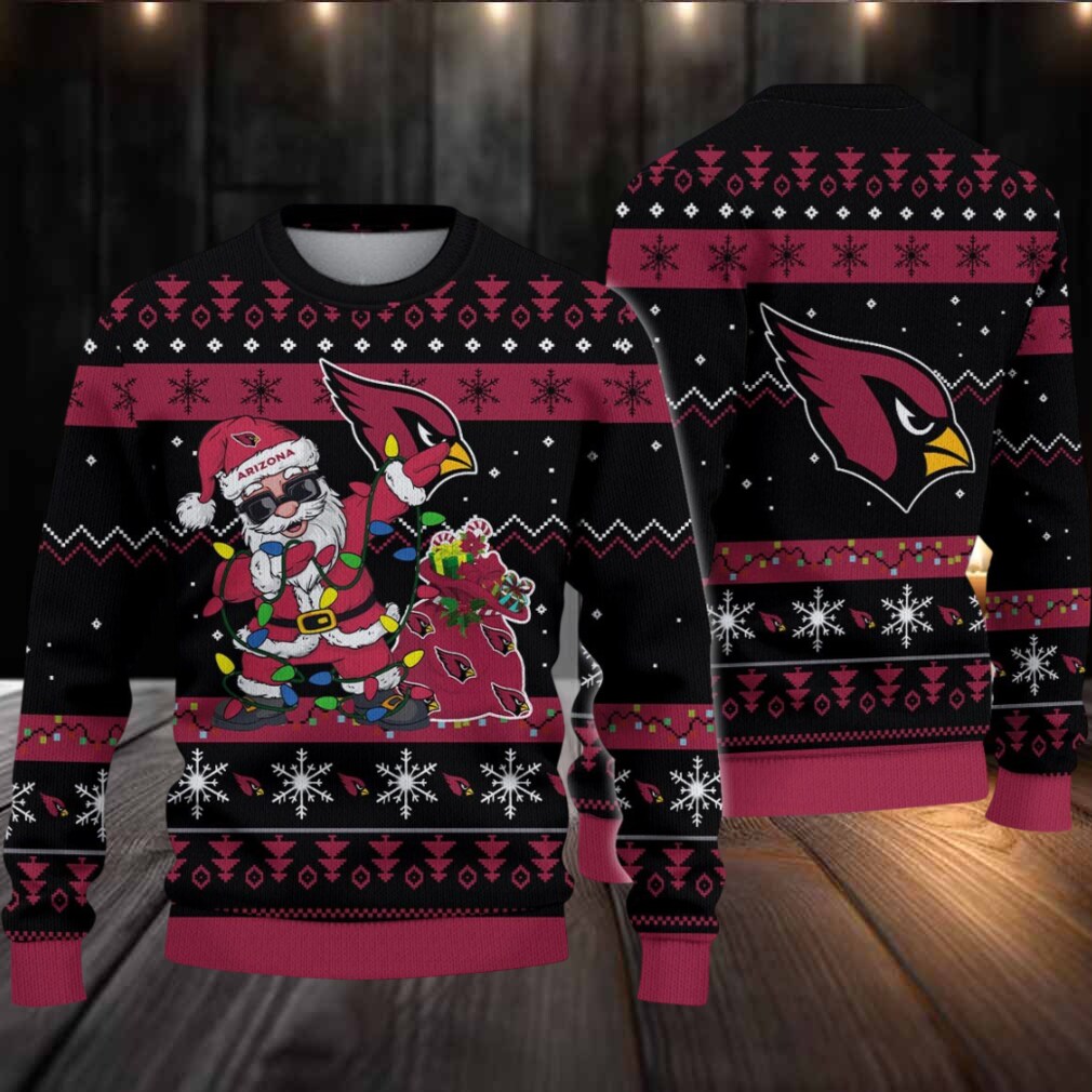 Arizona Cardinals Santa Claus Ugly Christmas Sweater Arizona Cardinals Santa Claus Ugly Christmas Sweater