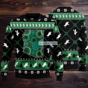 Arizona Usa Map Ugly Sweater Green Party