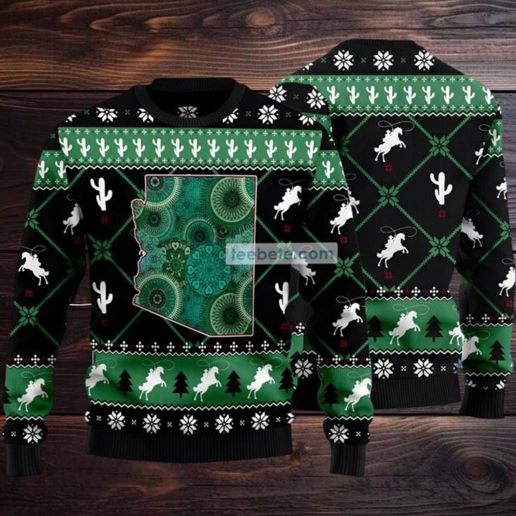 Arizona Usa Map Ugly Sweater Green Party Arizona Usa Map Ugly Sweater Green Party