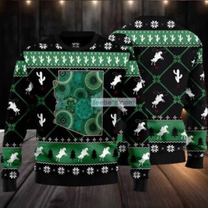 Arizona Usa Map Ugly Sweater Green Party