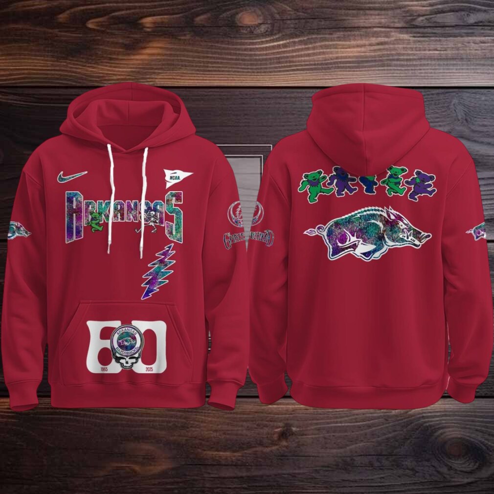 Arkansas Razorbacks Celebrating Grateful Dead 60th Anniversary 2025 Hoodie T Shirt Arkansas Razorbacks Celebrating Grateful Dead 60th Anniversary 2025 Hoodie T Shirt
