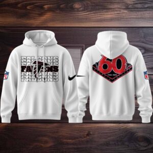 Atlanta Falcons 60th Season Celebrating With Legend Team 2025 Hoodie T Shirt