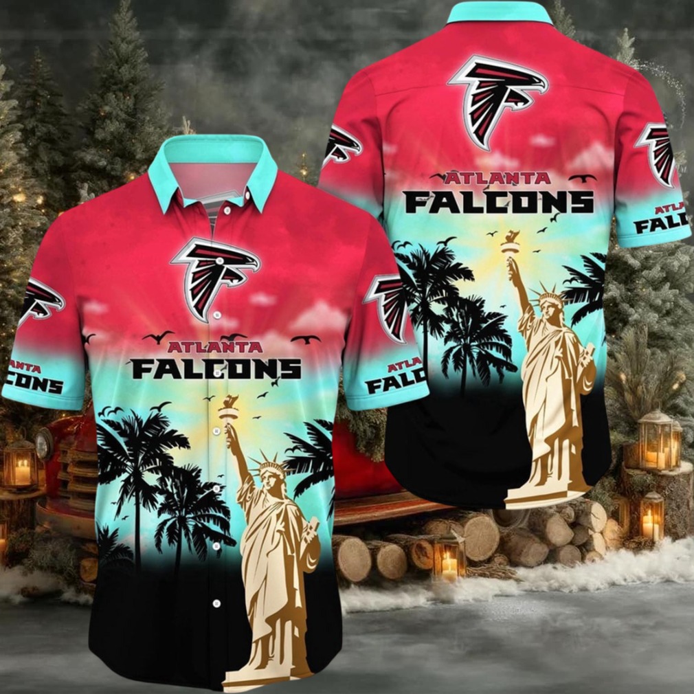 Atlanta Falcons Hawaii Shirt Statue Of Liberty Aloha Shirt Atlanta Falcons Hawaii Shirt Statue Of Liberty Aloha Shirt