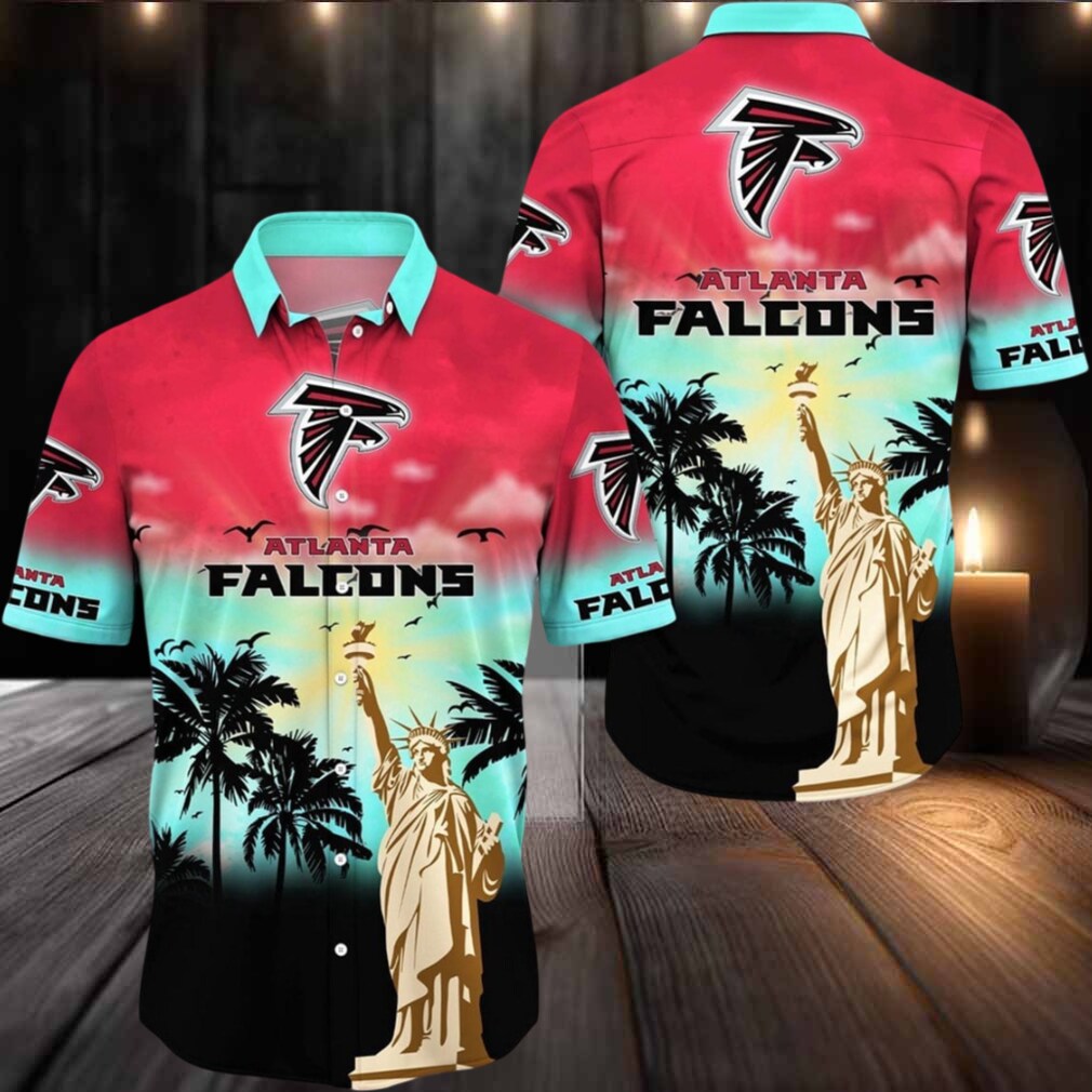 Atlanta Falcons Hawaii Shirt Statue Of Liberty Aloha Shirt Atlanta Falcons Hawaii Shirt Statue Of Liberty Aloha Shirt