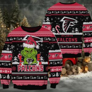 Atlanta Falcons NFL Grinch Football Limited Ugly Christmas Sweater