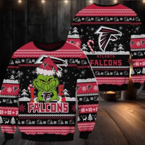 Atlanta Falcons NFL Grinch Football Limited Ugly Christmas Sweater