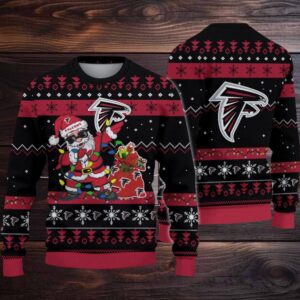 Atlanta Falcons Santa Claus Ugly Christmas Sweater Atlanta Falcons Santa Claus Ugly Christmas Sweater