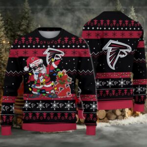 Atlanta Falcons Santa Claus Ugly Christmas Sweater