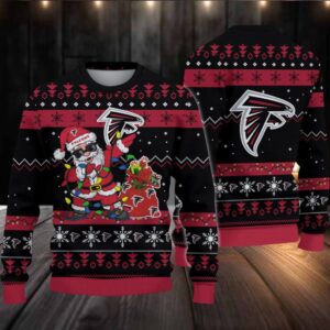 Atlanta Falcons Santa Claus Ugly Christmas Sweater