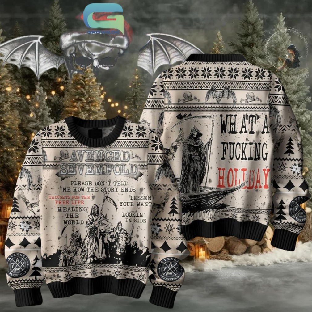 Avenged Sevenfold What A Fucking Holiday Merry Christmas Ugly Sweater Avenged Sevenfold What A Fucking Holiday Merry Christmas Ugly Sweater