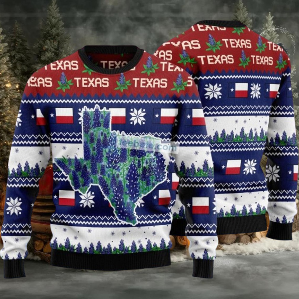 Awesome Texas Bluebonnet Ugly Christmas Sweaters Family Awesome Texas Bluebonnet Ugly Christmas Sweaters Family