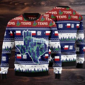 Awesome Texas Bluebonnet Ugly Christmas Sweaters Family