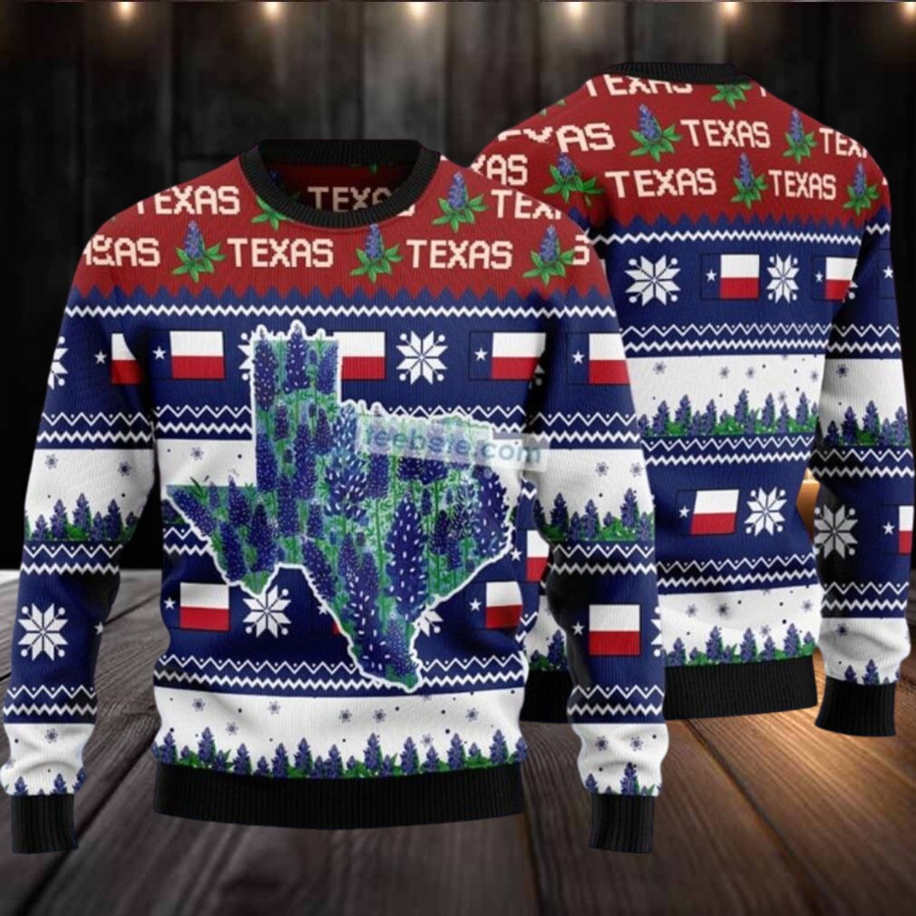 Awesome Texas Bluebonnet Ugly Christmas Sweaters Family Awesome Texas Bluebonnet Ugly Christmas Sweaters Family
