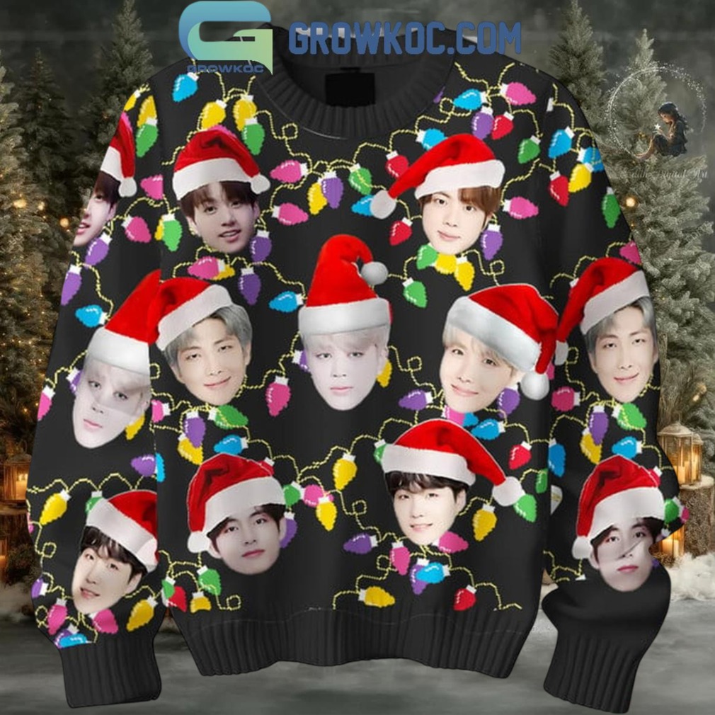 BTS Reunion 2025 Merry Christmas Happy Holidays Ugly Sweater BTS Reunion 2025 Merry Christmas Happy Holidays Ugly Sweater