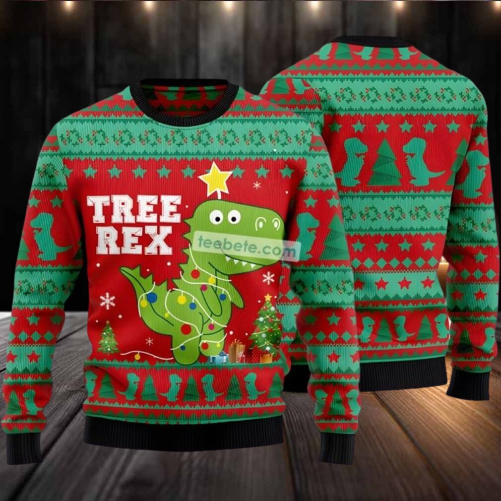 Baby T Rex Tree Light Ugly Christmas Sweaters Big And Tall Green Baby T Rex Tree Light Ugly Christmas Sweaters Big And Tall Green