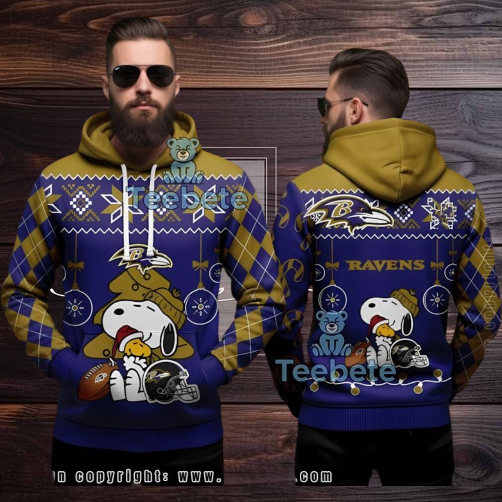 Baltimore Ravens Nfl Peanuts Snoopy Purple Ugly 3D Hoodie Baltimore Ravens Nfl Peanuts Snoopy Purple Ugly 3D Hoodie