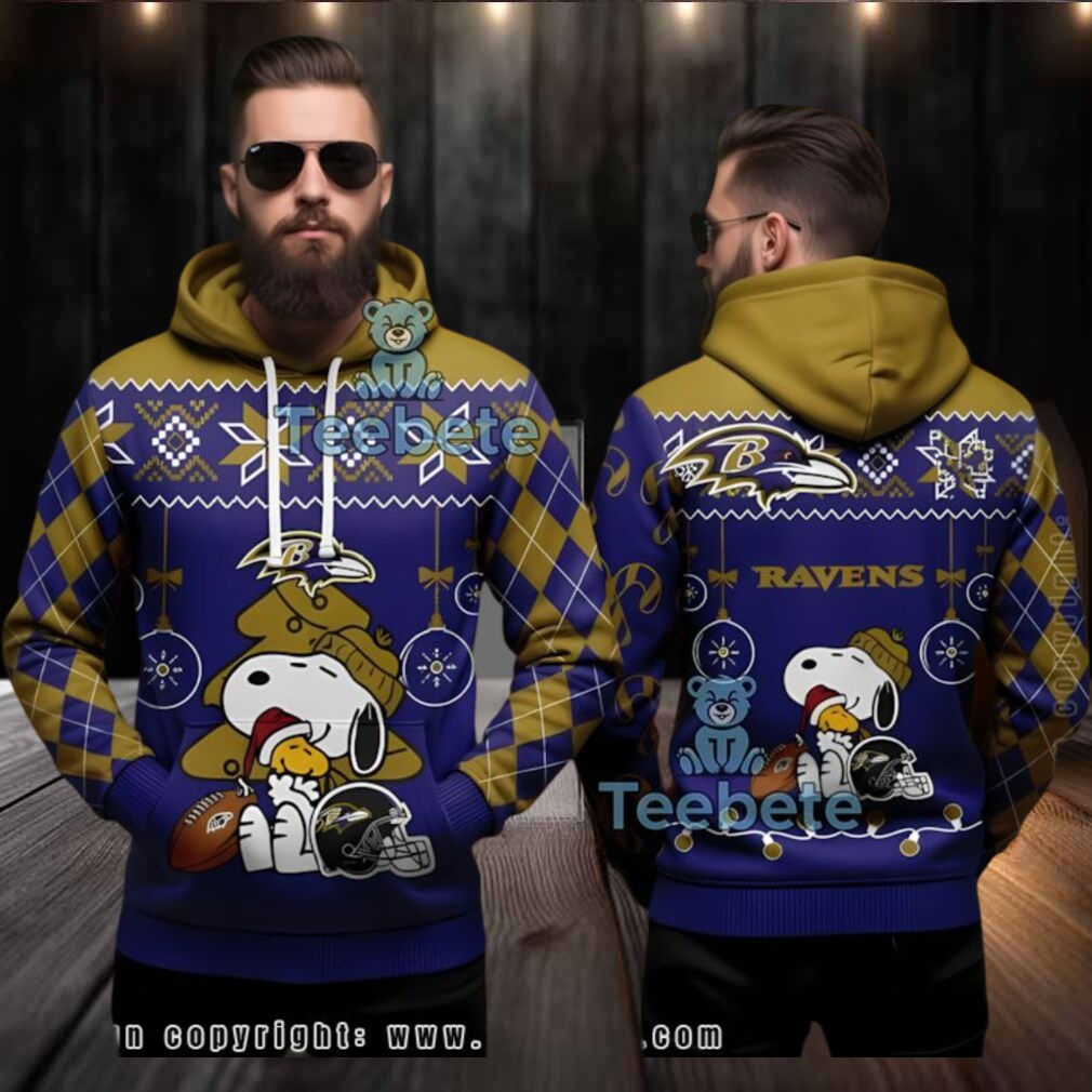 Baltimore Ravens Nfl Peanuts Snoopy Purple Ugly 3D Hoodie Baltimore Ravens Nfl Peanuts Snoopy Purple Ugly 3D Hoodie