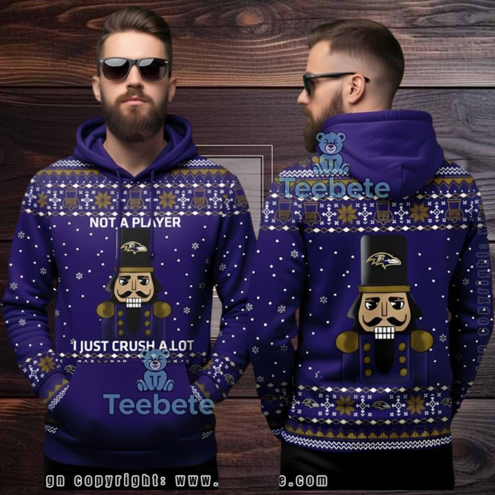Baltimore Ravens Nutcracker Ugly 3D Hoodie Christmas Baltimore Ravens Nutcracker Ugly 3D Hoodie Christmas