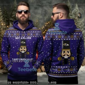 Baltimore Ravens Nutcracker Ugly 3D Hoodie Christmas