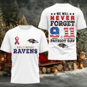Baltimore Ravens We Will Never Forget 9.11 Patriot Day Shirt