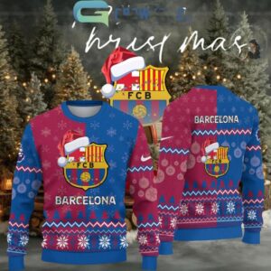 Barcelona Christmas 2025 Barca Happy Holidays Ugly Sweater
